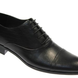 Black formal leather shoes 1