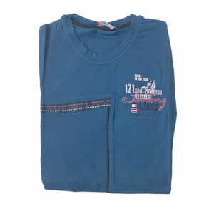 100% Cotton light Blue Round Neck T-Shirt by Littline KES 2000