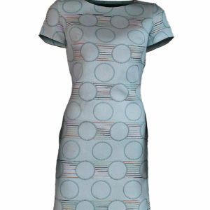 Semi-Formal mint Dress with multi-colour pattern Kes 4,500